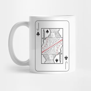 Single playing cards: Jack of Clubs Mug